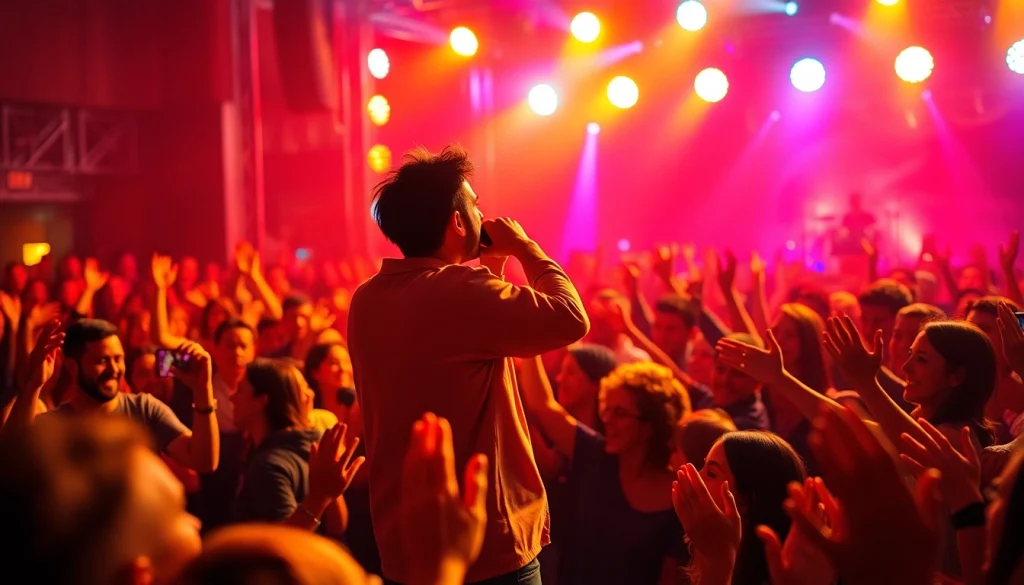 Enjoy OK88 live performance with vibrant stage lights and passionate audience interaction.