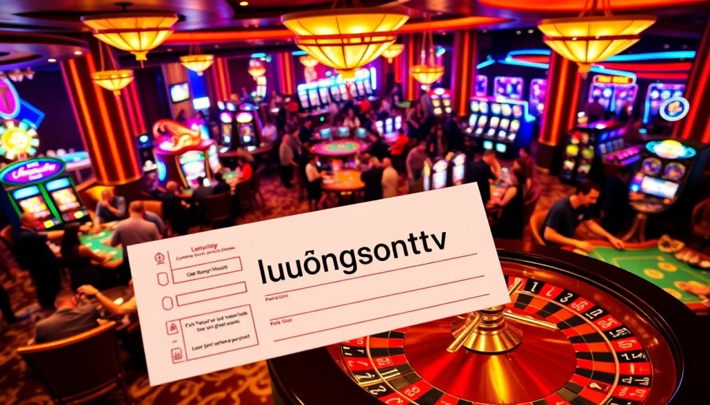 Experience excitement at the casino with luongsontv as players engage in thrilling roulette games and slot wins.
